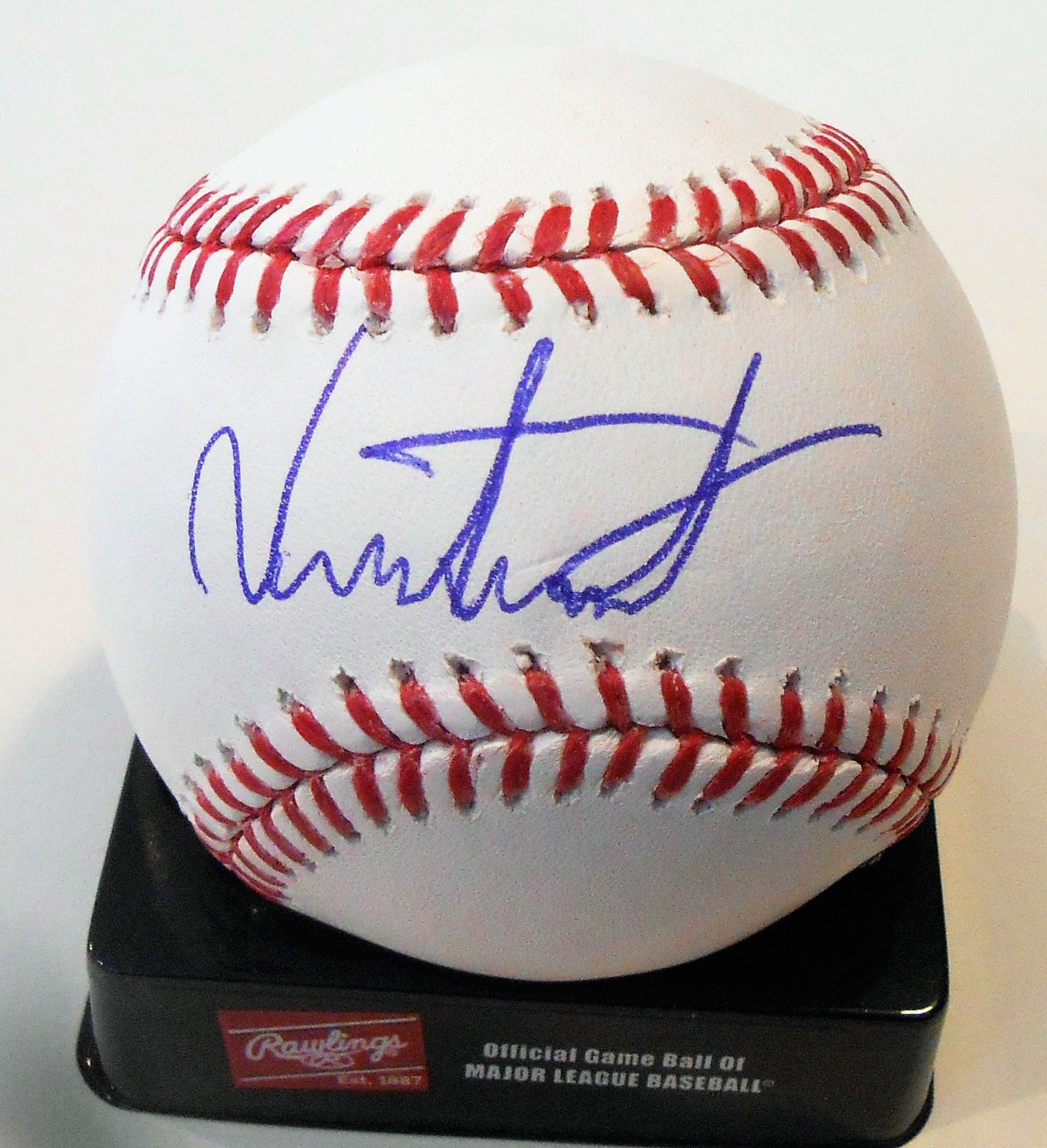 Victor Alcantara Signed Official Major League Baseball W/COA Los Angeles Angels