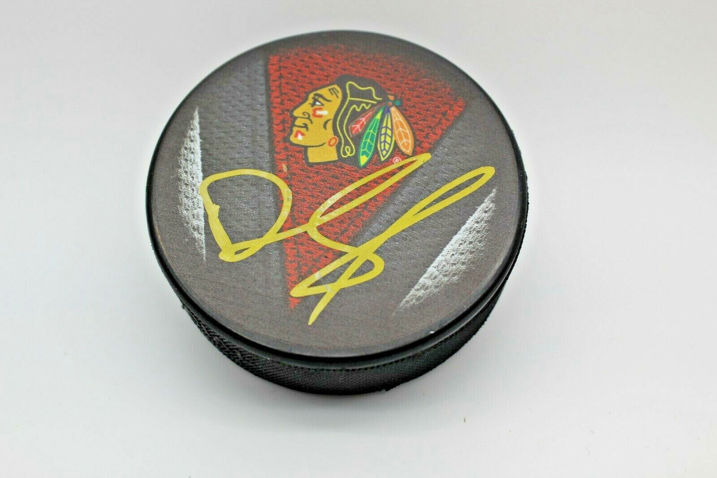 Derek King Signed Chicago Blackhawks Hockey Puck w/Beckett COA BC90349