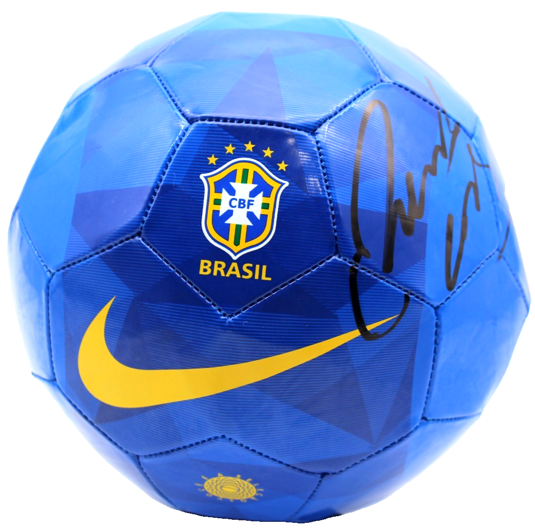 Roberto Carlos Signed Team Brazil Nike Soccer Ball World Cup w/JSA COA CR86302