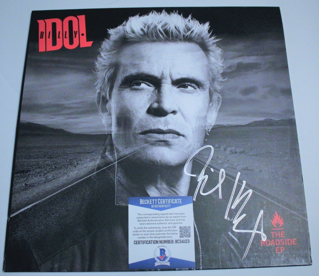 Billy Idol Signed The Roadside EP New Album W/Beckett COA BC34123