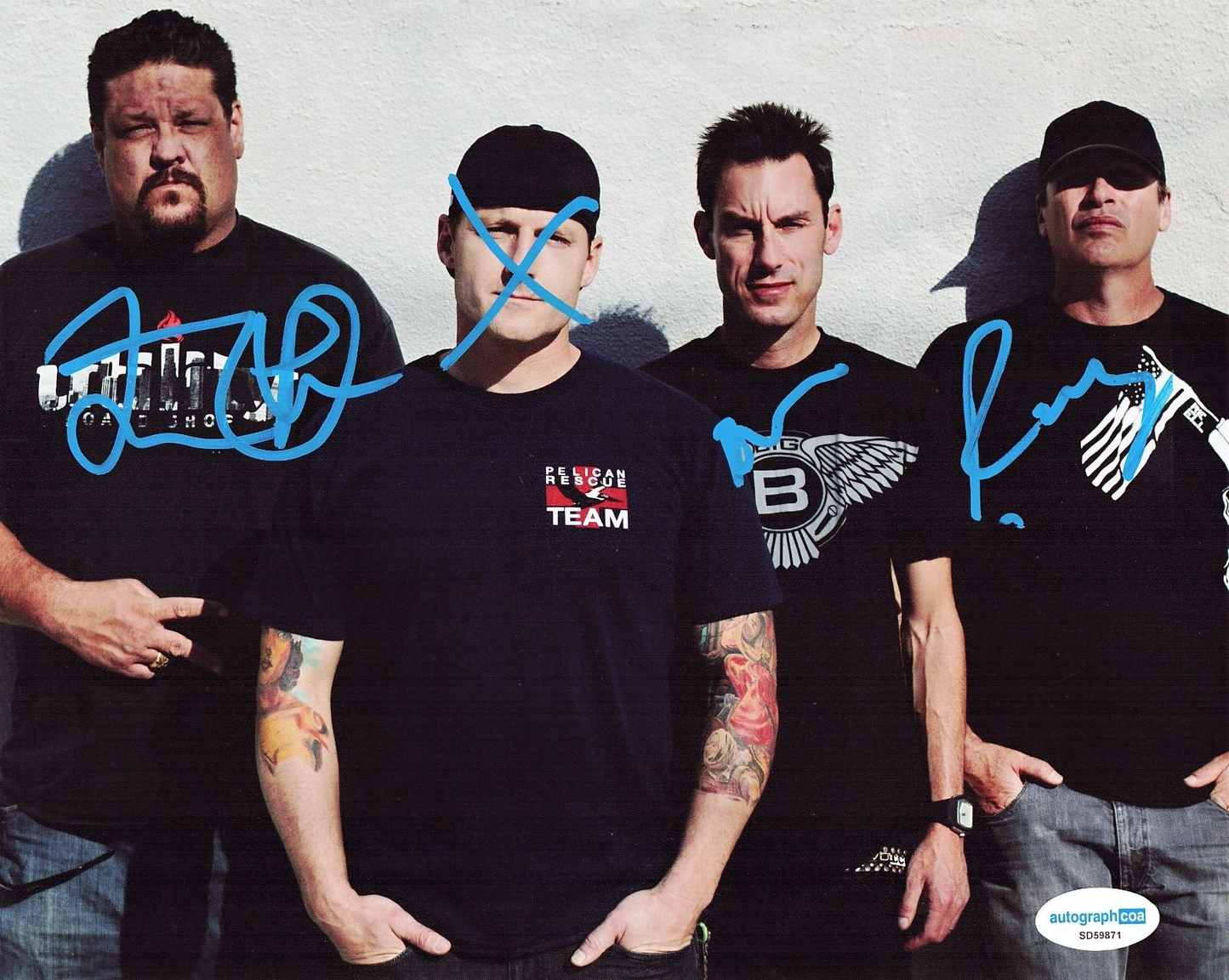 Pennywise Group Signed American Punk Rock Signed 8x10 Photo w/ACOA SD59871