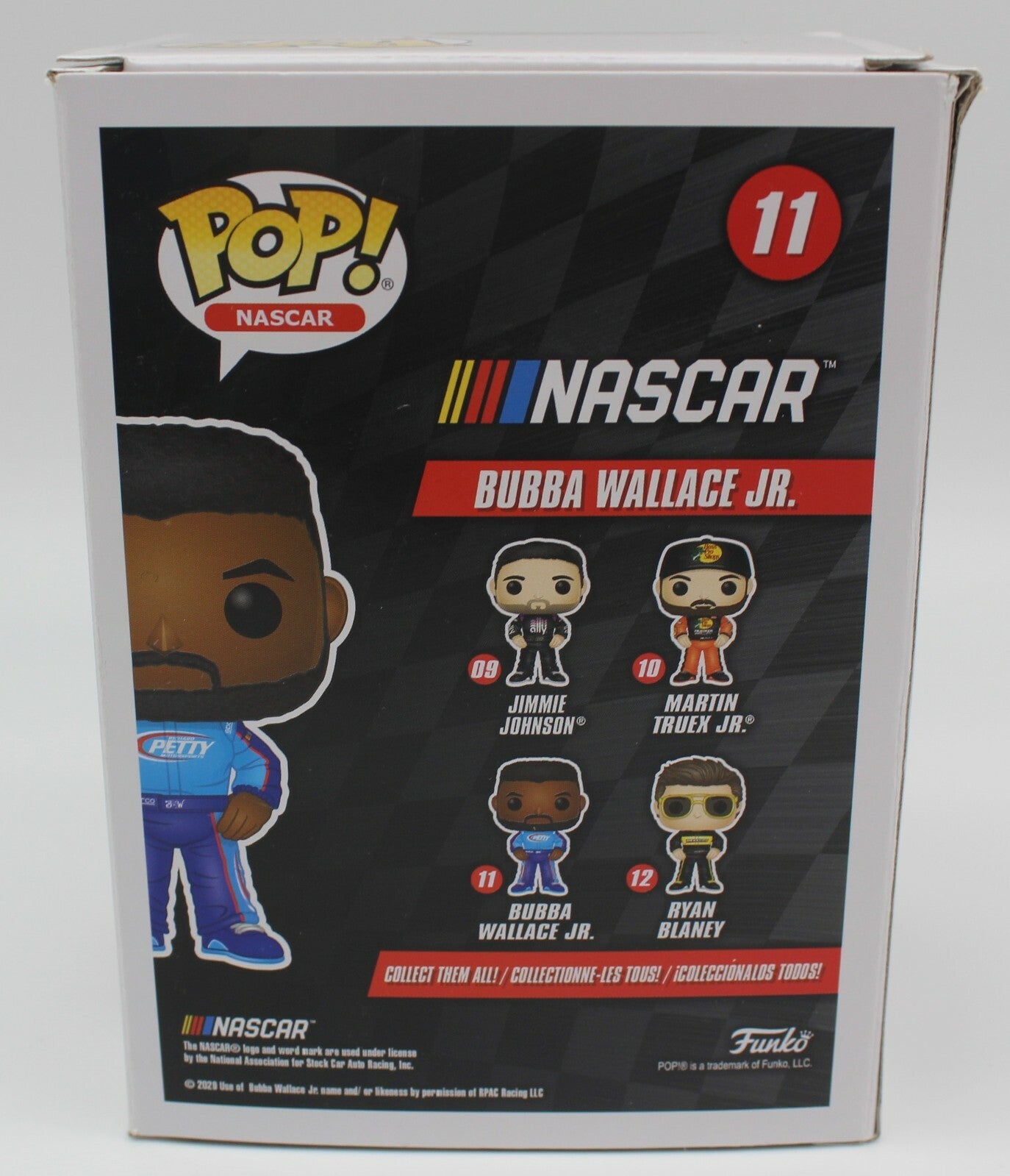 Bubba Wallace Nascar Racing #11 Signed Funko Pop w/Beckett COA BB38045