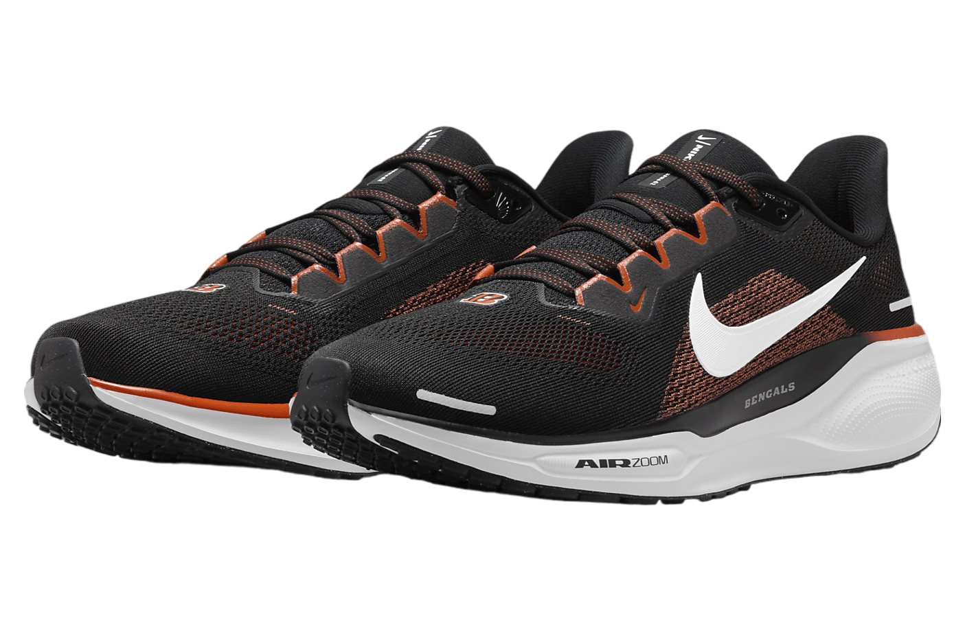 Size 13 Nike Air Zoom Pegasus 41 Cincinnati Bengals Running Shoes FZ5072-001