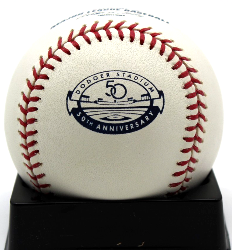Tommy Lasorda Signed Dodgers 50th Anniversary Baseball w/Beckett COA BAS BR93149