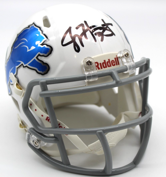 Joey Harrington Detroit Lions Signed Mini Football Helmet w/Beckett BR32594
