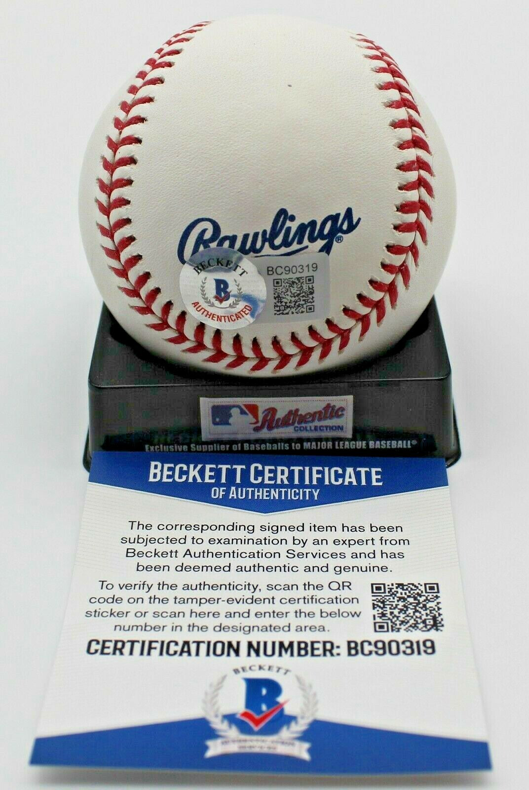 Bryan Ramos Signed Official MLB Baseball w/Beckett COA BC90319 Chicago White Sox