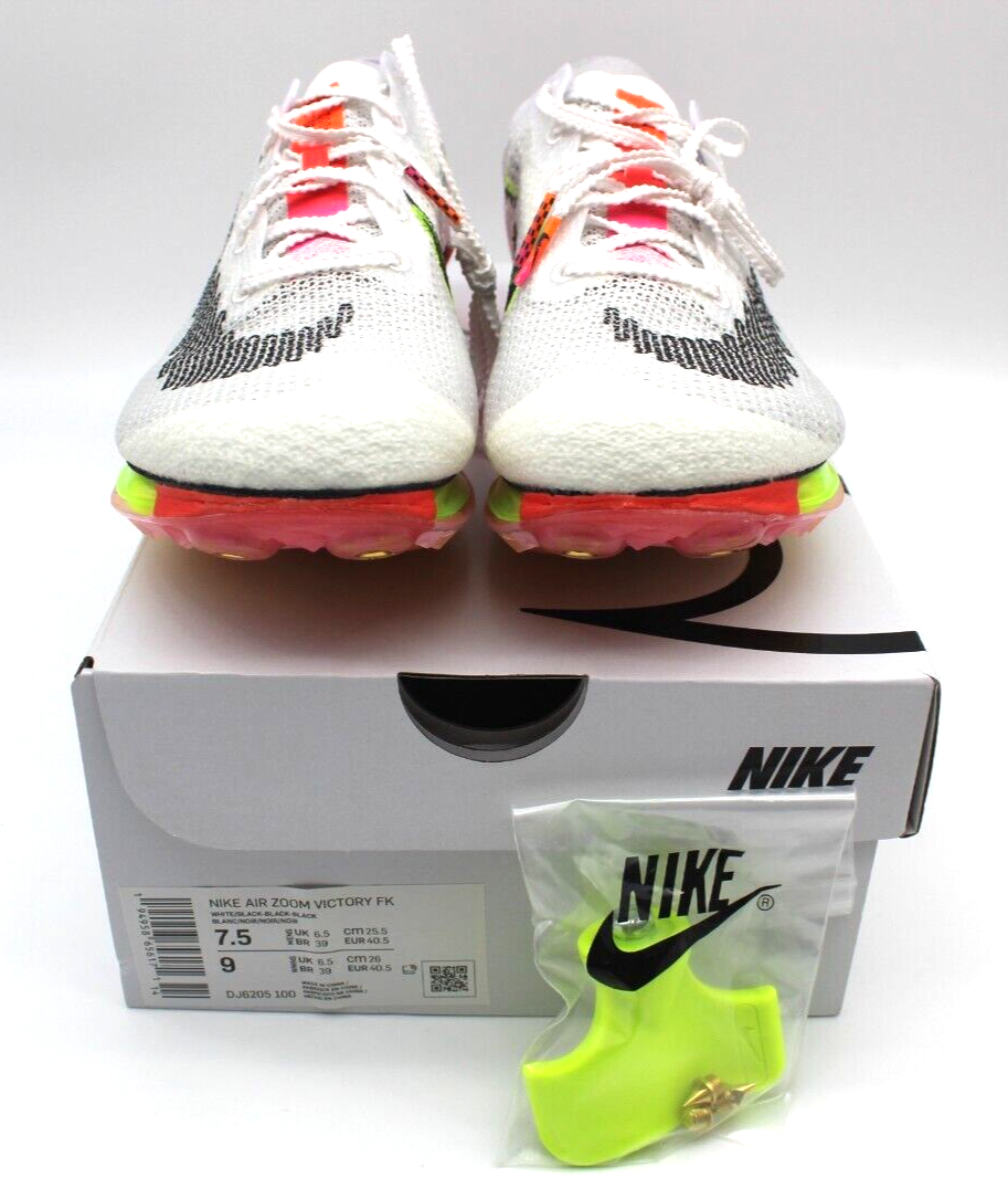 NIKE AIR ZOOM Victory FK DJ6205-100 Men's Size 7.5 Track Spikes Shoes Runner