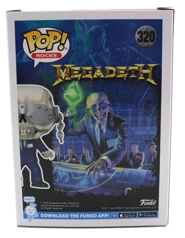 Dirk Verbeuren & James Lomenzo Megadeth Signed Funko Pop w/Beckett COA BP09631