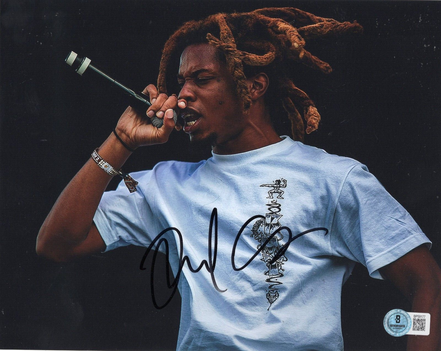Denzel Curry Hip Hop Rapper Nostalgic 64 Signed 8x10 Photo w/Beckett COA BP59177
