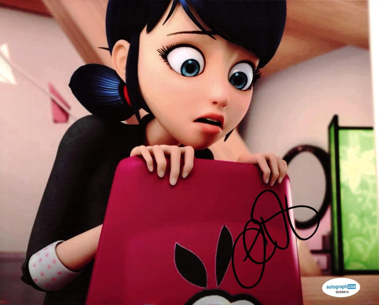 Cristina Valenzuela Miraculous Lady Bug Signed 8x10 Photo w/ACOA SD59814