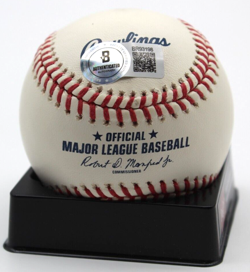 Nate Pearson Signed 2019 Futures Game Baseball Chicago Cubs w/Beckett BR93198
