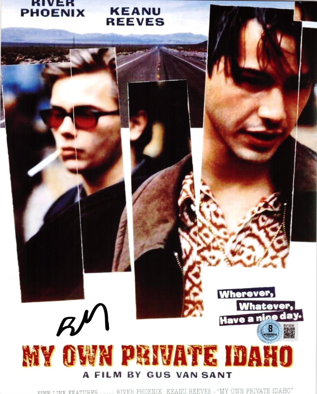 Gus Van Sant Signed My Own Private Idaho 8x10 Photo w/Beckett BAS COA BV13235