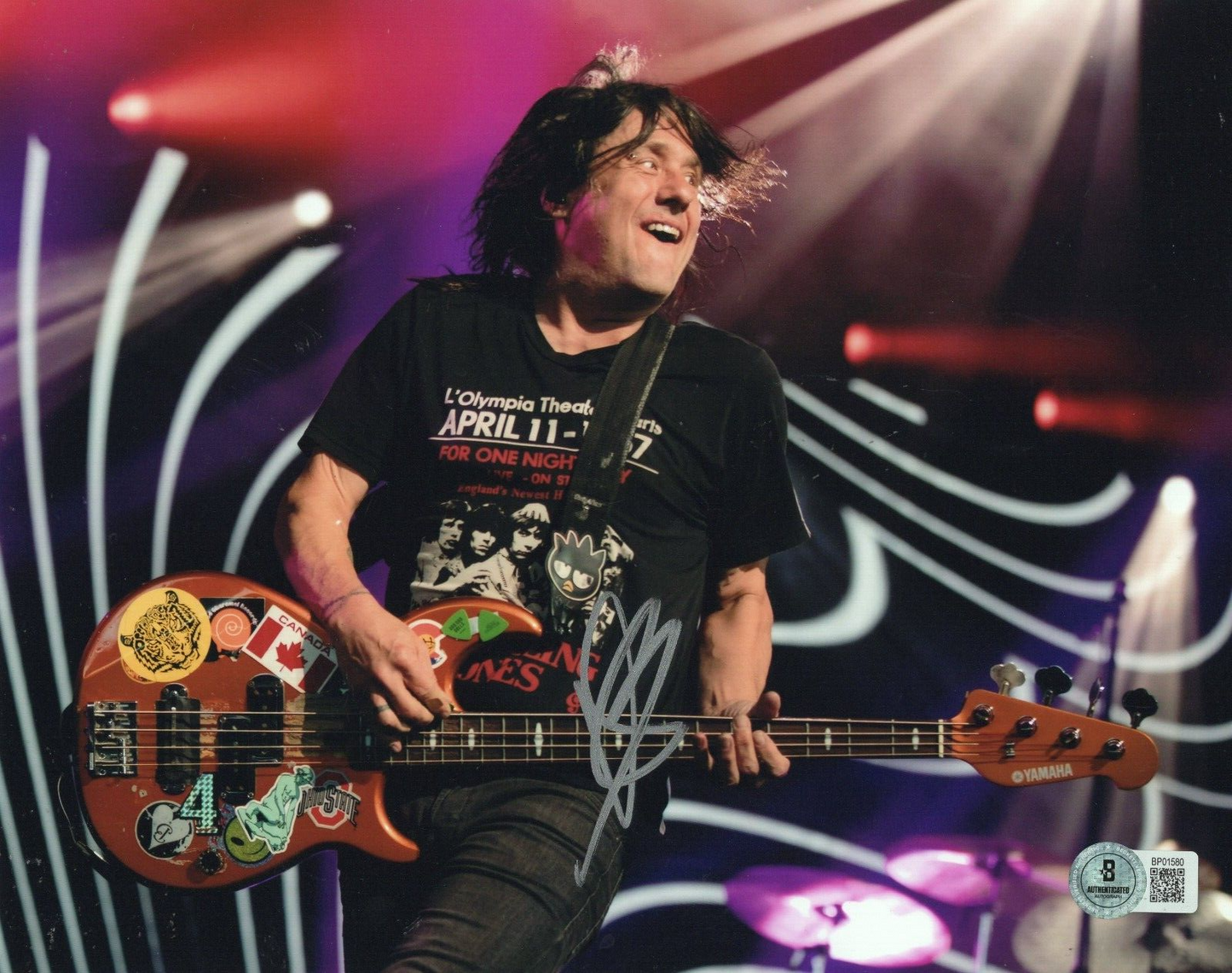 Robby Takac The Goo Goo Dolls Signed 8x10 Photo w/Beckett COA BP01580