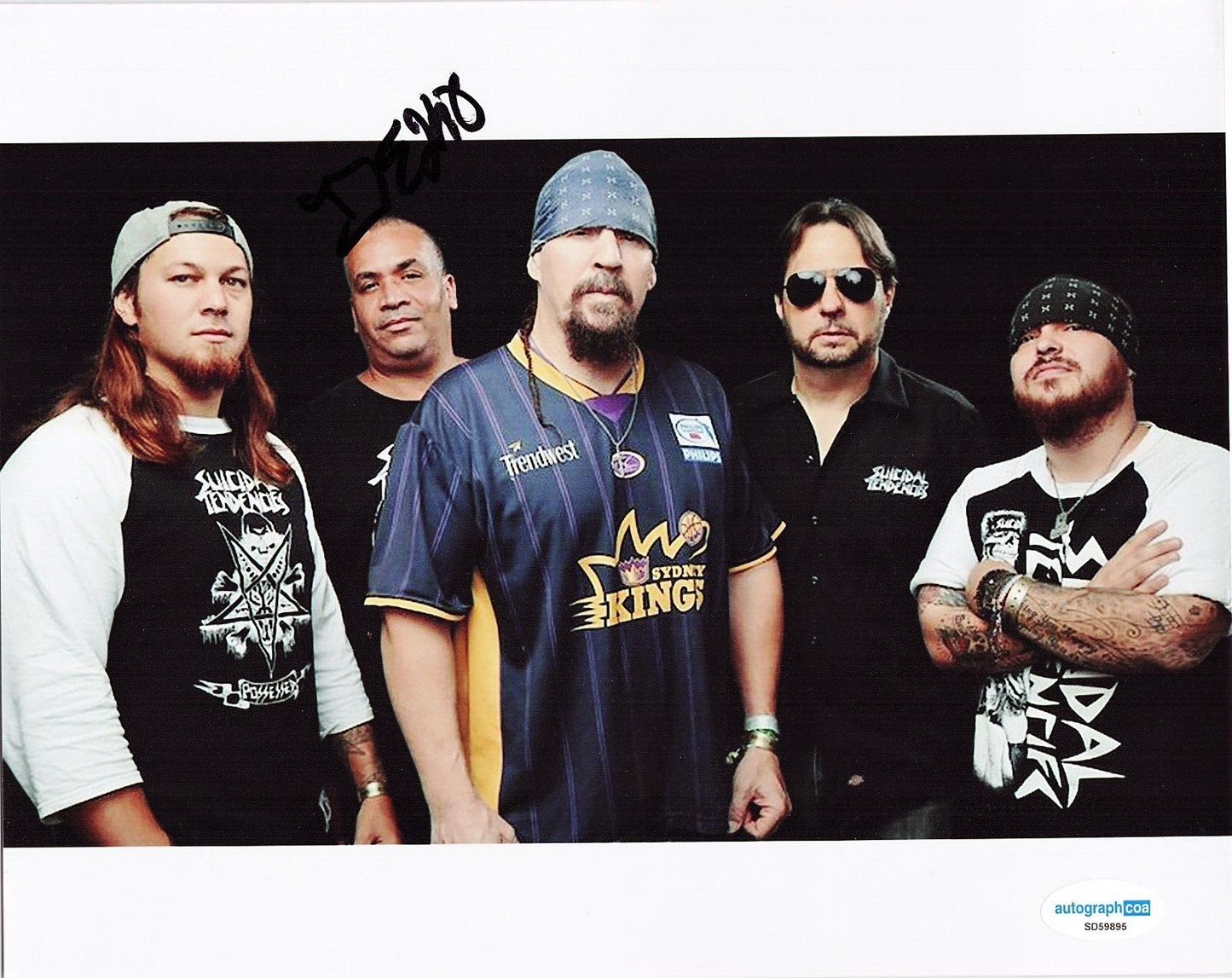 Dean Pleasants Suicidal Tendencies Signed 8x10 Photo w/ACOA SD59895