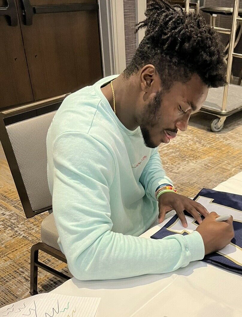 Jaylen Sneed Signed Custom Green Notre Dame Football Jersey w/JSA COA Proof