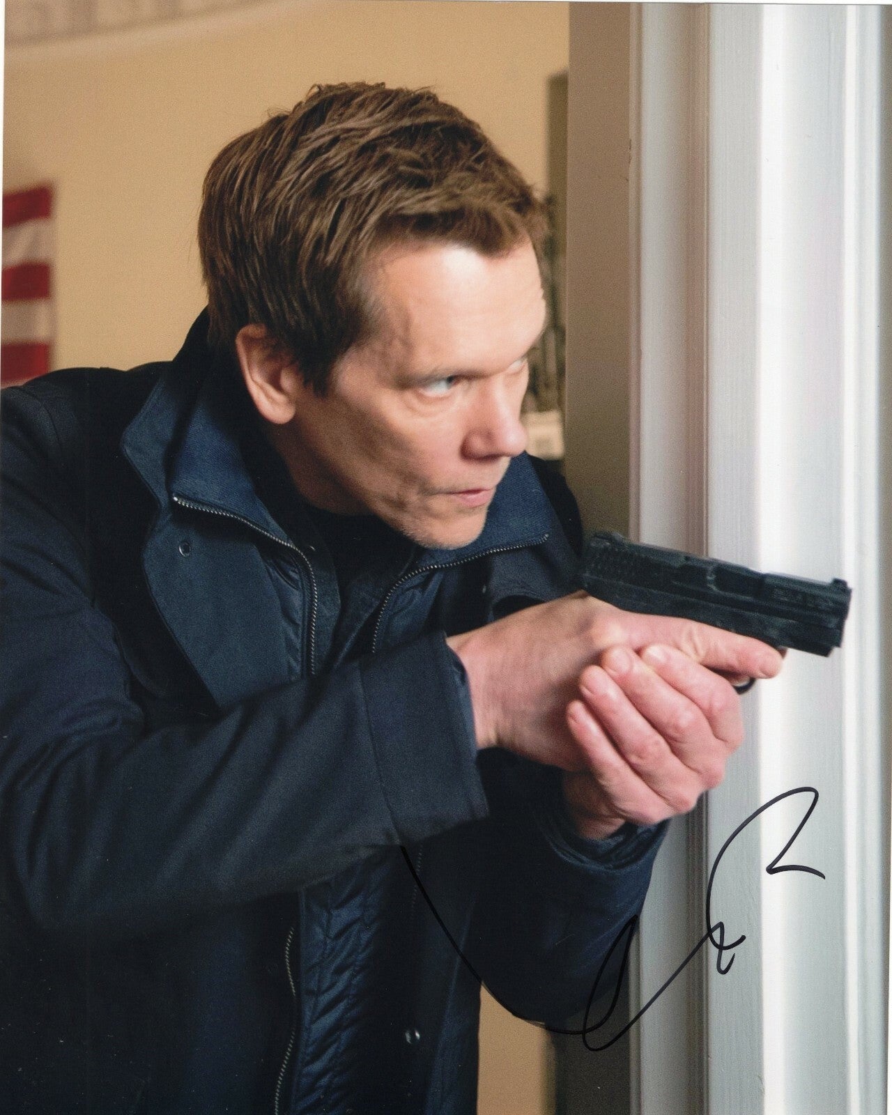 Kevin Bacon Signed The Following Dead or Alive Movie 8x10 Photo w/COA 