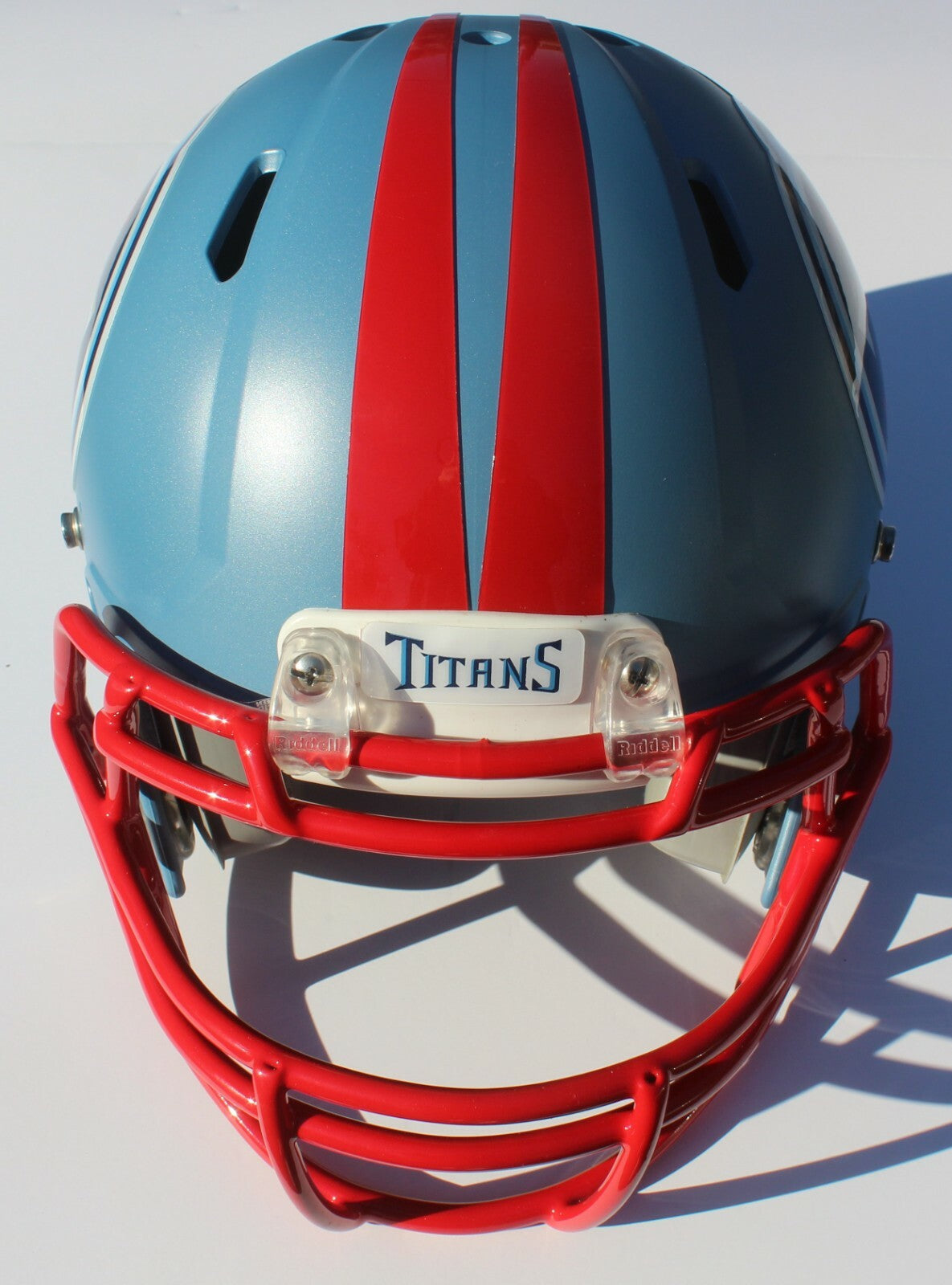 Tennessee Titans Custom Speed Blaze Football Helmet QB Decals Used Derrick Henry