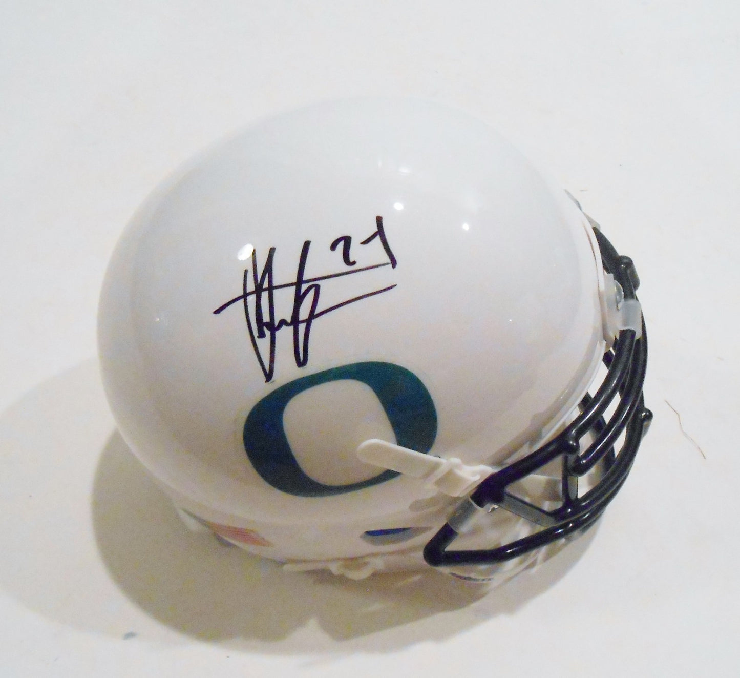 Thomas Tyner Signed Oregon Ducks Mini Football Helmet w/COA