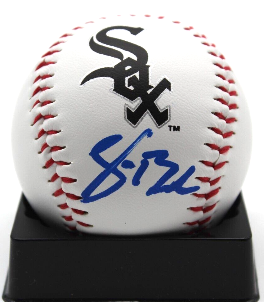 Sean Burke Signed Chicago White Sox Major League Logo Ball w/Beckett BAS BR93237