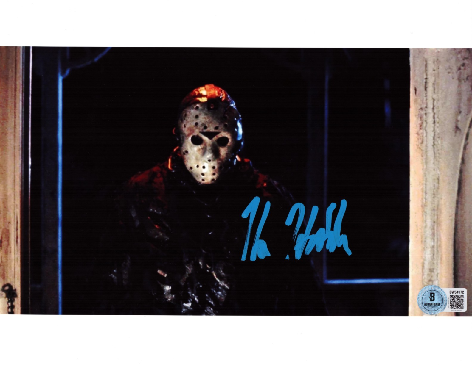 Kane Hodder Friday the 13th Jason Signed 8x10 Photo w/Beckett BAS BW54172