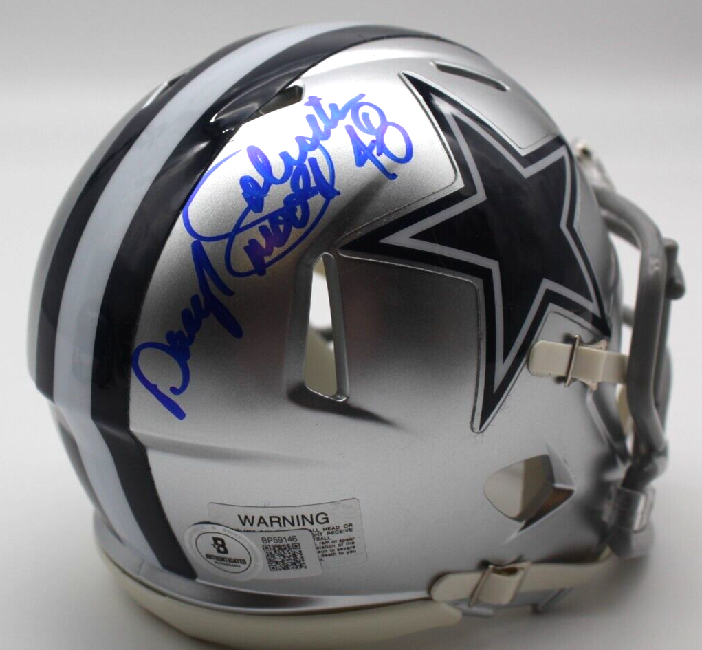Daryl Johnston Signed Dallas Cowboys Mini Football Helmet w/Beckett COA BP59146