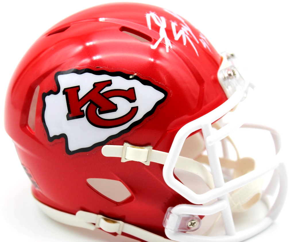 Steve Spagnuolo Kansas City Chiefs Signed Mini Football Helmet w/Beckett BW61181