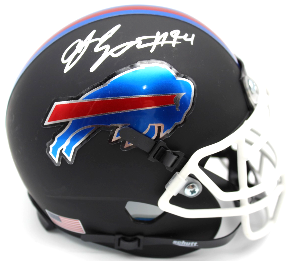 AJ Epenesa A.J. Buffalo Bills Signed Custom Mini Helmet w/Beckett COA BQ83801