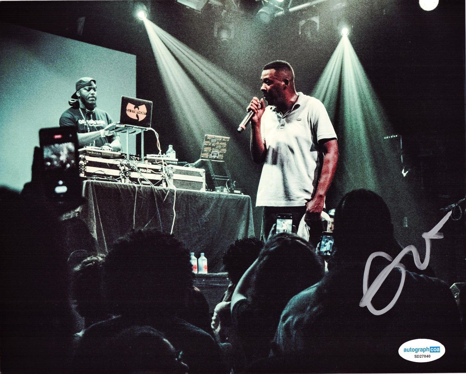 GZA The Genius Signed 8x10 Photo Wu-Tang Clan Hip Hop Rap w/ACOA SD27040