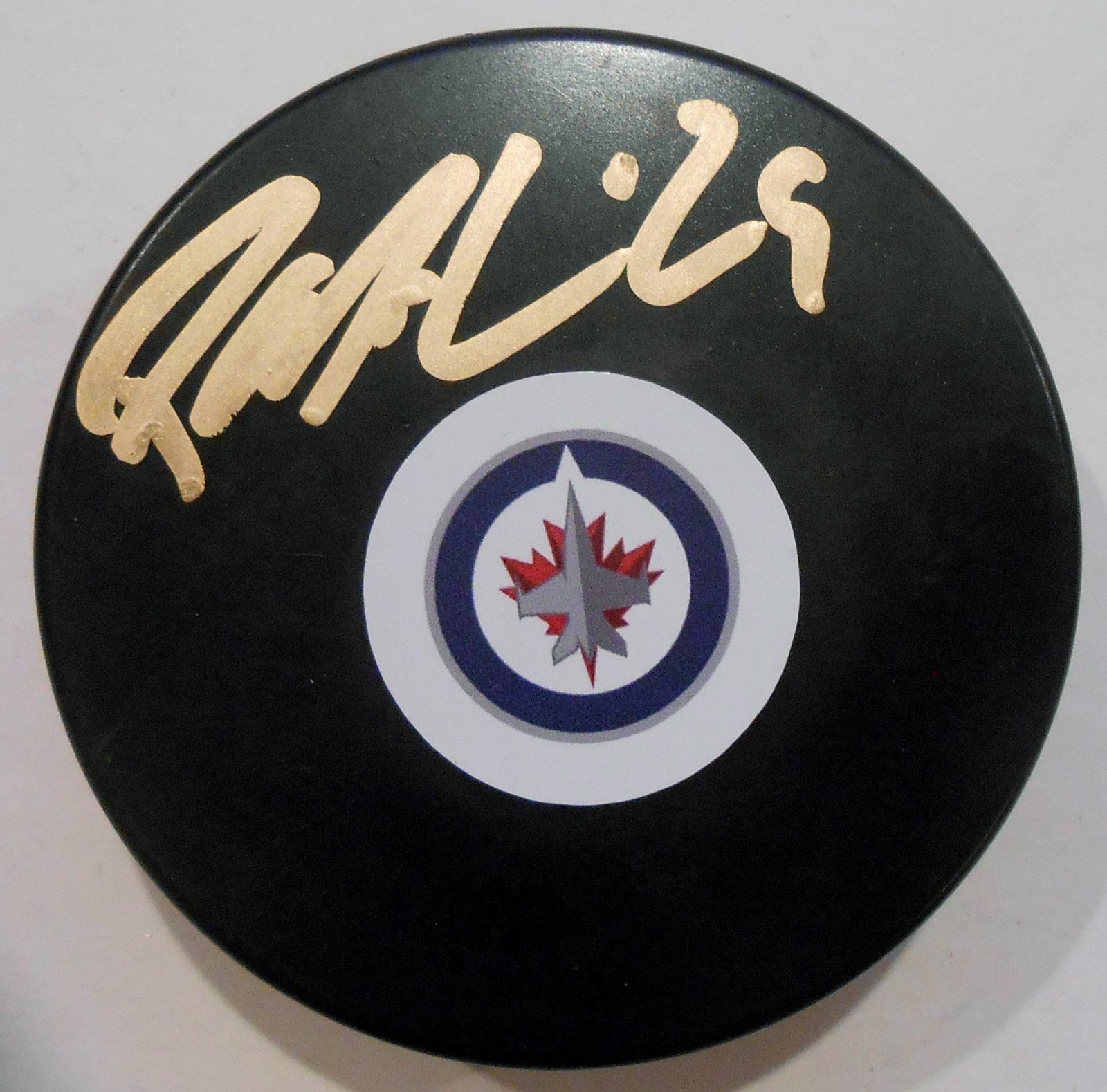 Patrik Laine Signed 2016 Winnipeg Jets NHL Puck w/JSA COA Proof Rookie