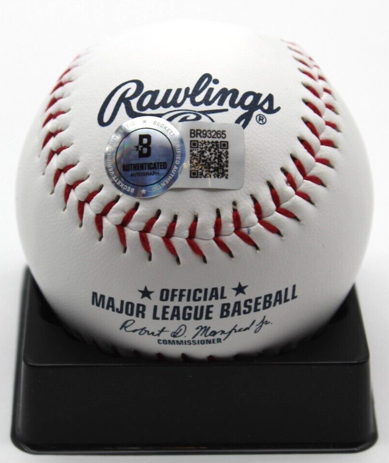 Caleb Kilian Signed Chicago Cubs Major League Logo Ball w/Beckett BAS BR93265