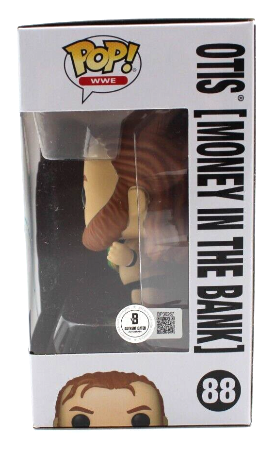 Otis WWE (Money in The Bank) Signed Funko Pop #88 w/Beckett COA BP30267