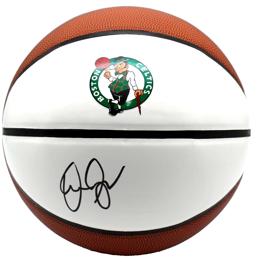Danny Ainge Signed Boston Celtics Logo Basketball w/JSA COA CR86219