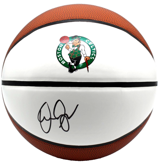 Danny Ainge Signed Boston Celtics Logo Basketball w/JSA COA CR86219