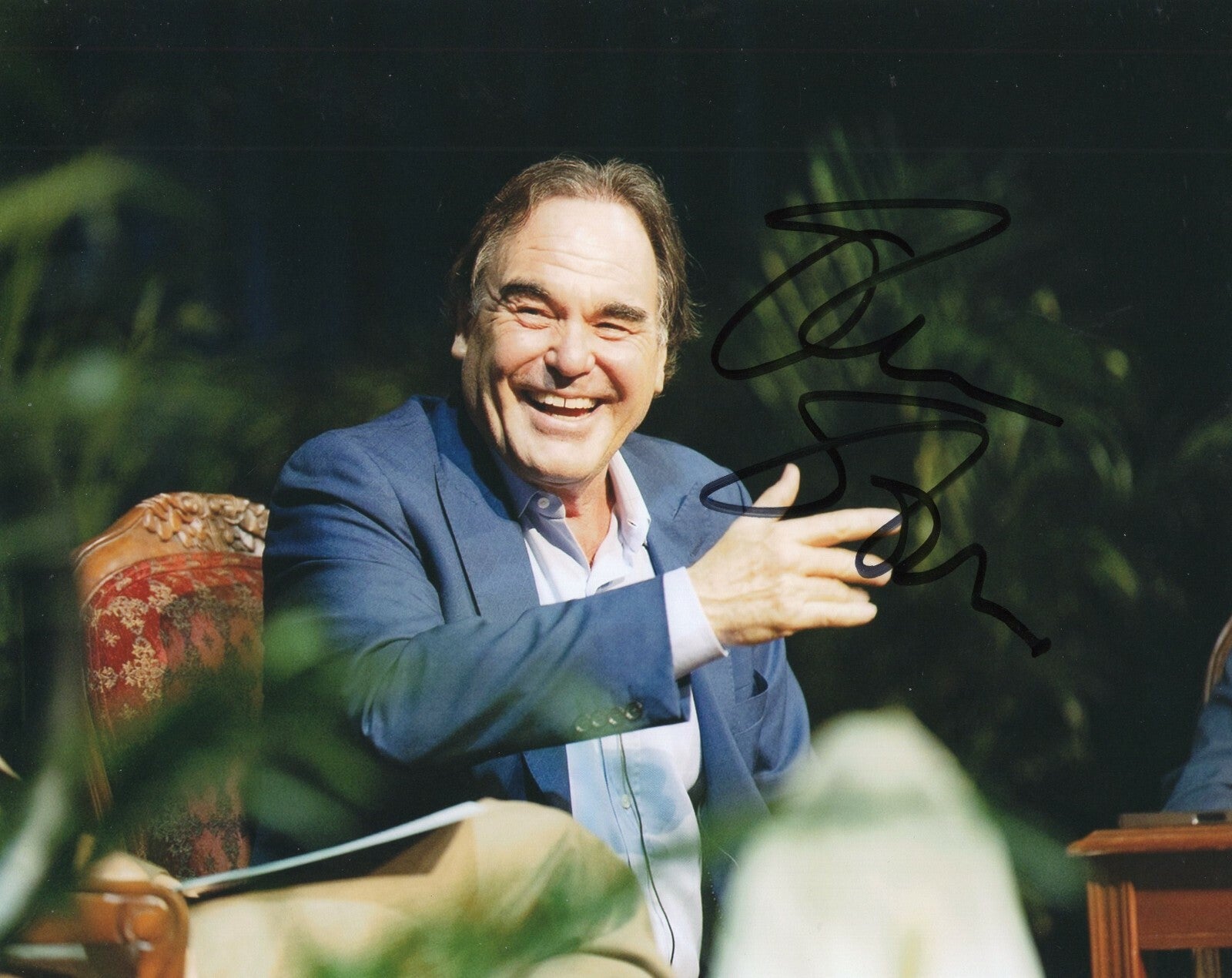 Oliver Stone Signed 8x10 Photo w/COA Director Platoon JFK Wall Street #7