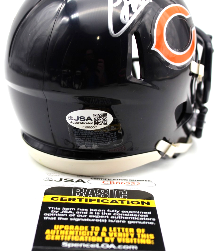 Colston Loveland Chicago Bears Signed Mini Football Helmet w/JSA COA CR86552