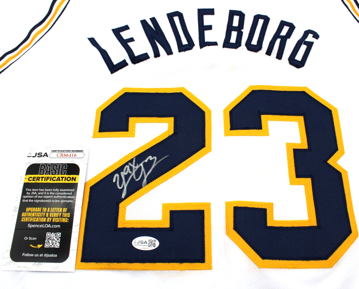 Yaxel Lendeborg Signed Custom Michigan Wolverines Jersey w/JSA COA CR86416