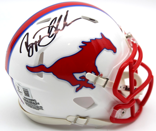 Bryson DeChambeau Signed SMU Mustangs Mini Football Helmet w/Beckett BAS BT56195