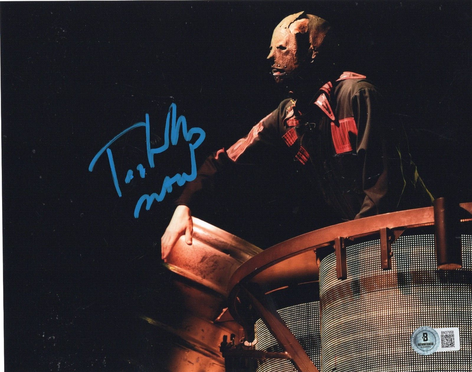 Michael Pfaff Slipknot Tortilla Man Signed 8x10 Photo w/Beckett COA BN37958