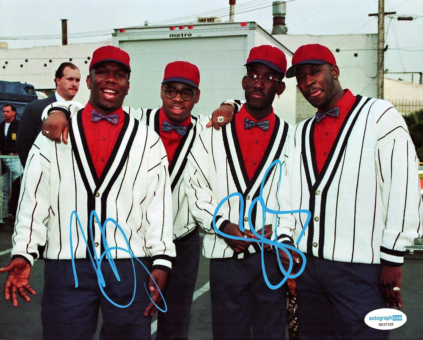 Shawn Stockman & Wanya Morris Signed Boyz II Men R&B 8x10 Photo w/ACOA SD27328
