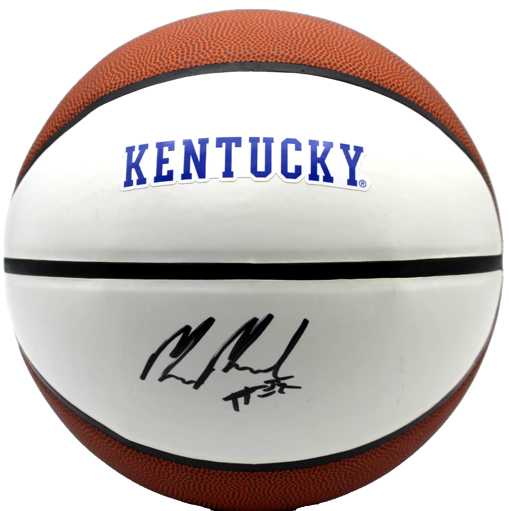 Milan Momcilovic Signed Kentucky Wildcats Logo Basketball w/JSA COA CR86299