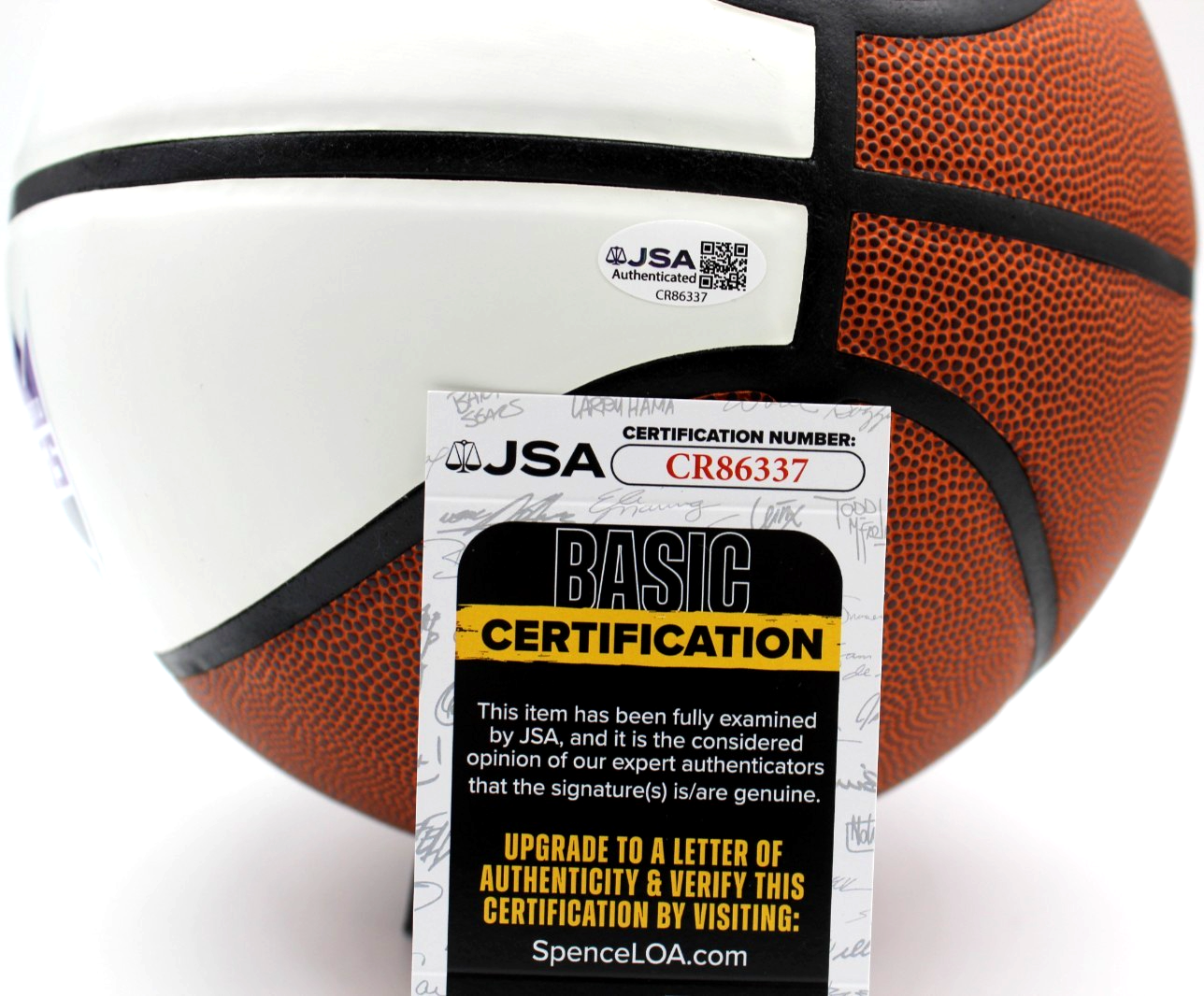 Darius Acuff Jr. Signed Sacramento Kings Basketball w/JSA COA CR86337 Arkansas