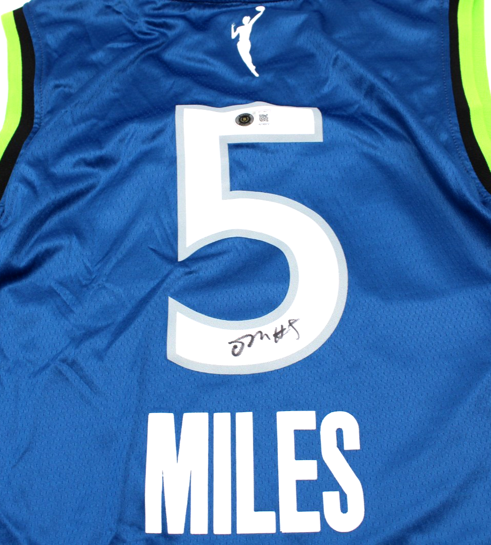 Olivia Miles Signed Minnesota Lynx Large Jersey W/Beckett BAS COA BY018637