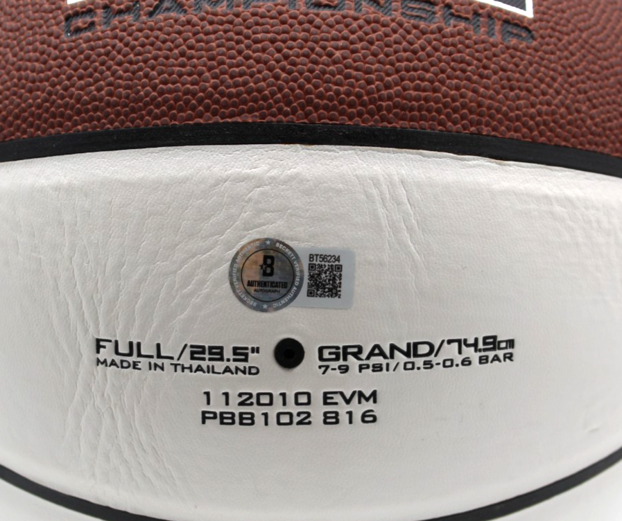 Jim Boeheim Signed Syracuse Orange Nike Logo Basketball W/Beckett COA BT56234