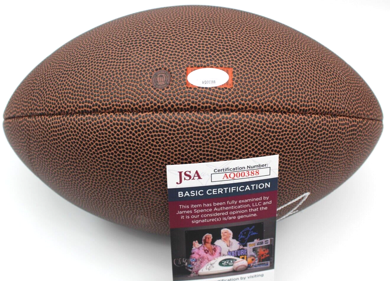 Lavar Arrington Signed Penn State Nittany Lions Logo Football w/JSA COA