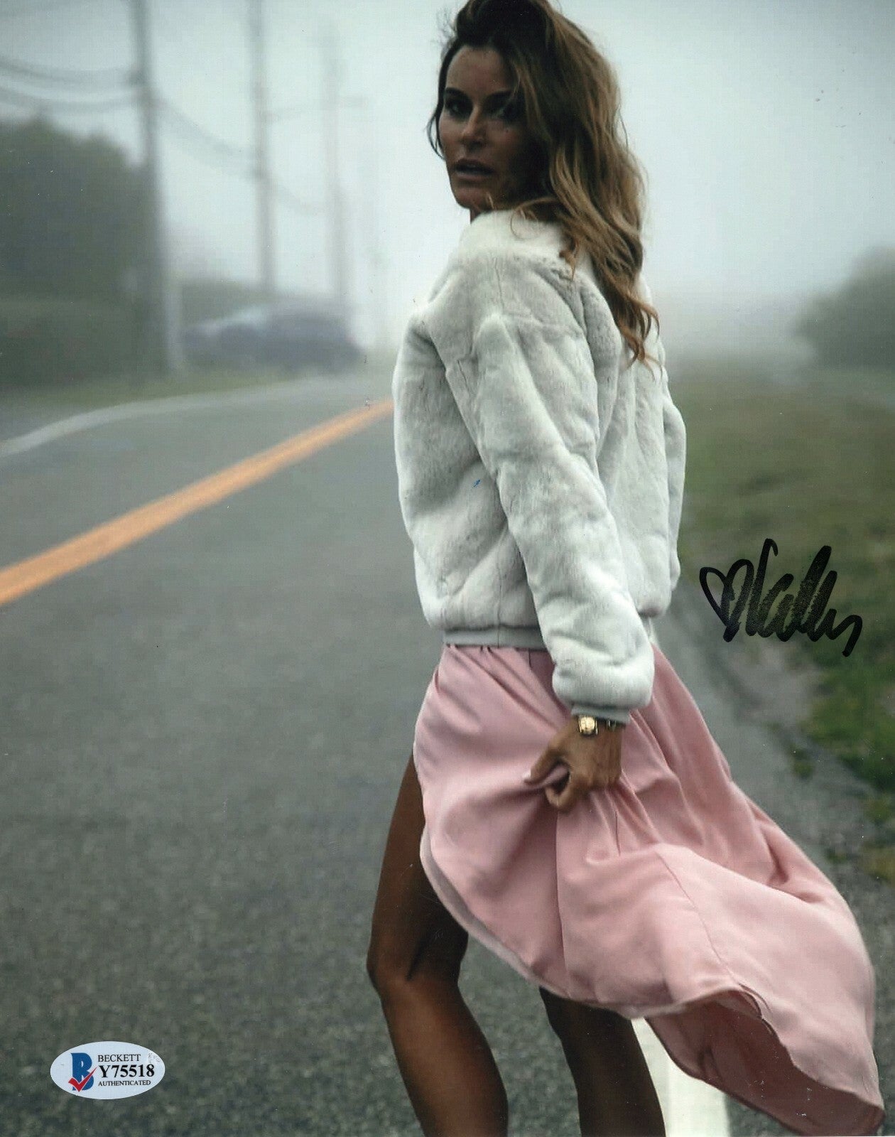 Kelly Bensimon Signed Playboy Real Houswives 8x10 Photo w/Beckett COA Y75518