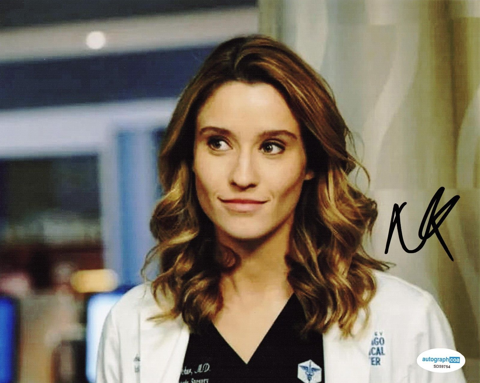 Norma Kuhling Chicago Med TV Show Ava Bekker Signed 8x10 Photo w/ACOA SD59754