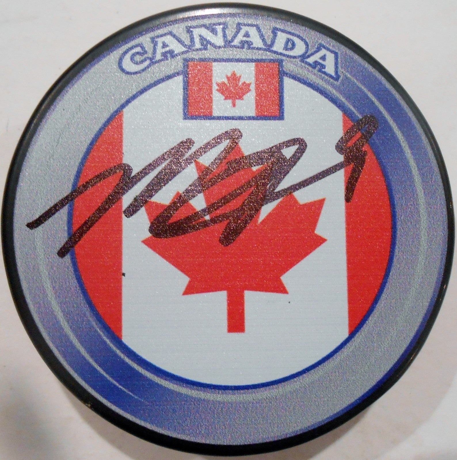 Matt Duchene Signed Team Canada Hockey Puck w/COA Colorado Avalanche