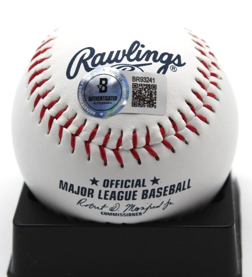 Sean Burke Signed Chicago White Sox Major League Logo Ball w/Beckett BAS BR93241