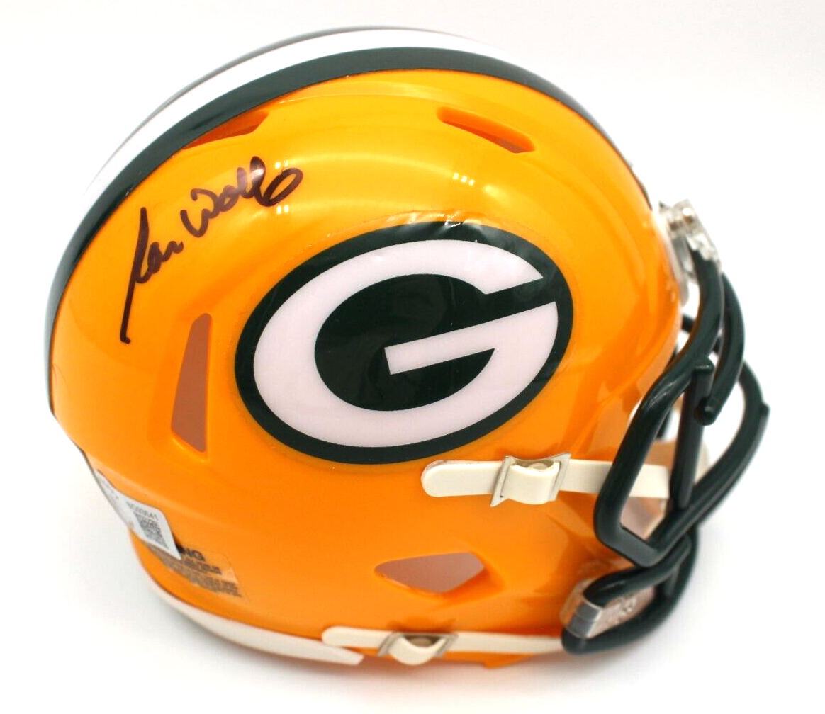Ron Wolf Signed Green Bay Packers Mini Football Helmet w/Beckett COA BG93641