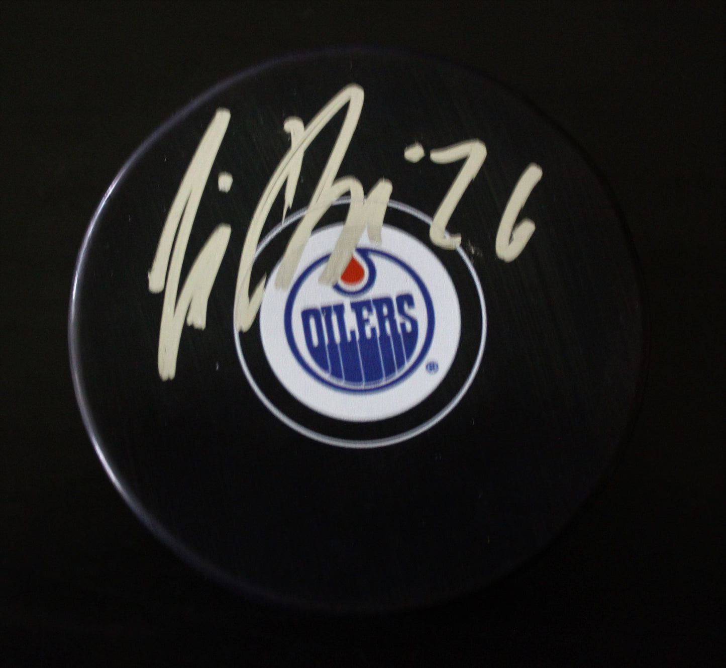 IIro Pakarinen Signed Edmonton Oilers Autograph Puck w/COA 2017 